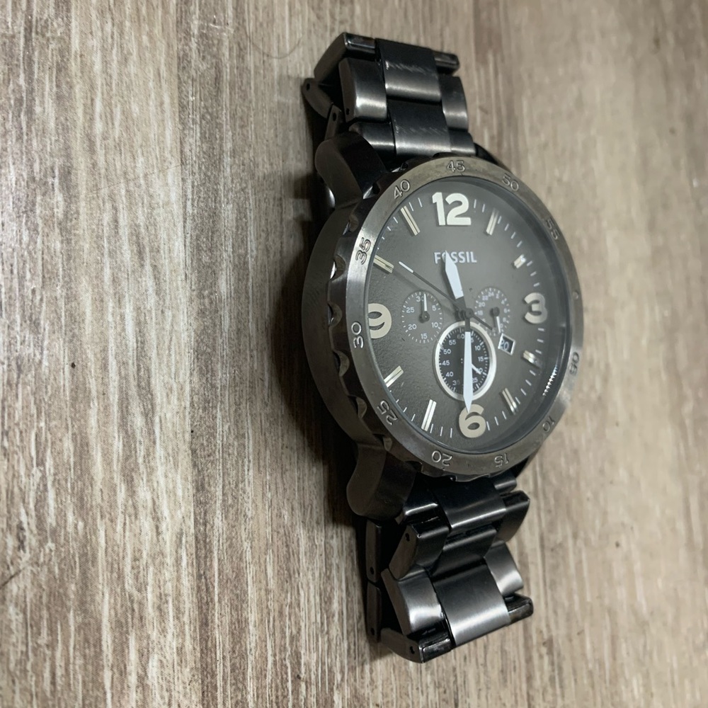 Men's Stainless Steel Fossil Watch For Sale.